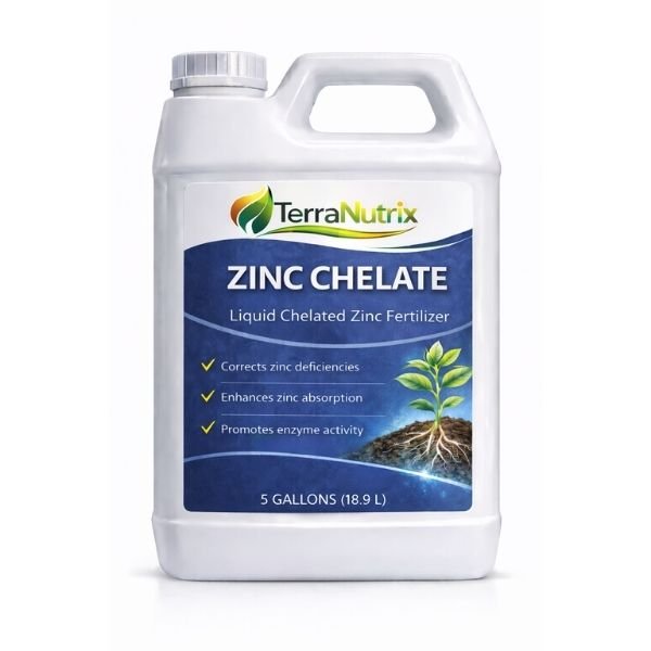 TerraNutrix ZINC CHELATE 6 EDTA-Chelated Liquid Zinc Fertilizer